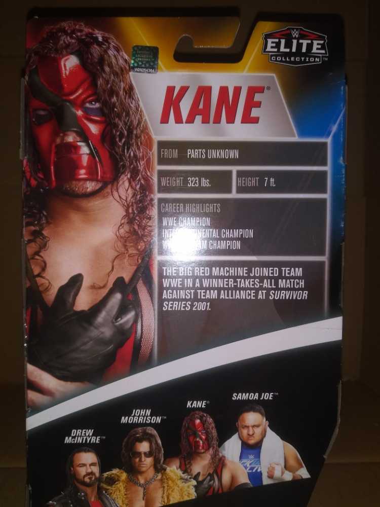 Kane - Mattel Wwe (WWE Elite Survivor Series 2020) action figure collectible [Barcode 887961953992] - Main Image 3
