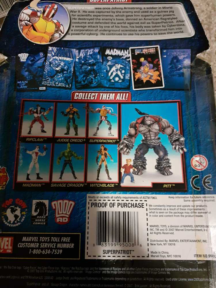 Super Patriot - Marvel Legendary Heroes (Legendary Heroes: 6”) action figure collectible [Barcode 883199950086] - Main Image 2