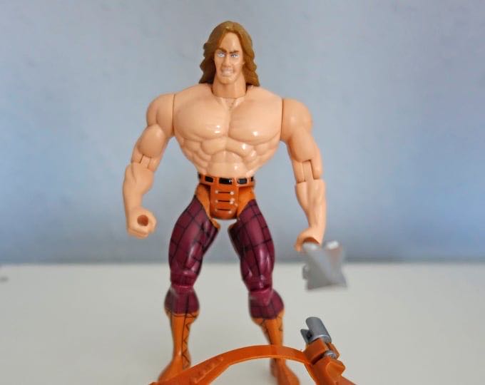 Hercules III With Herculean Assault Blades - Toy Biz (Hercules The Legendary Journeys) action figure collectible [Barcode 035112410034] - Main Image 2