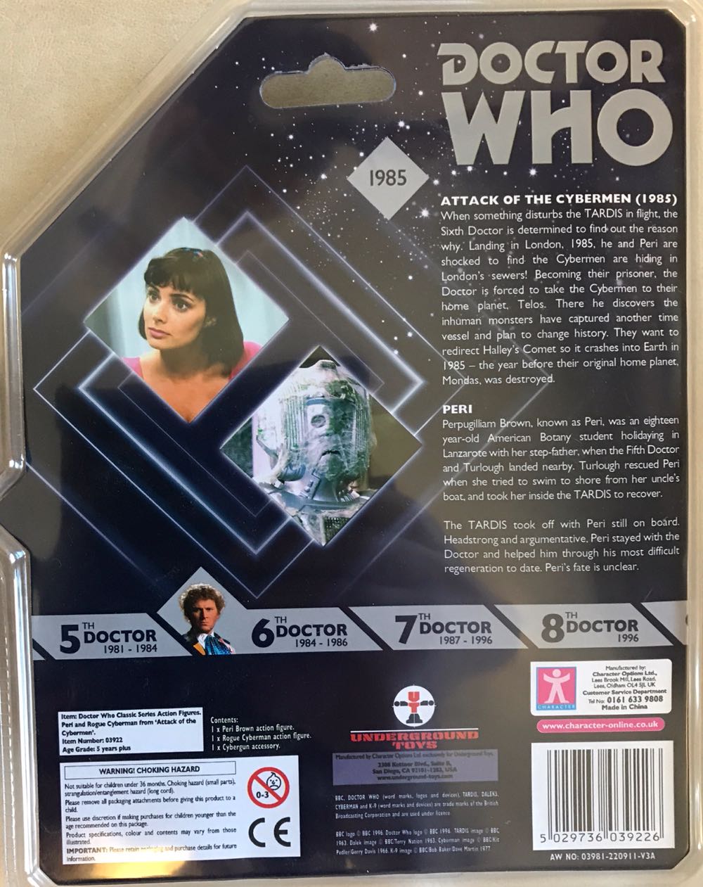 Attack Of The Cyber man. - Character Options (BBC Doctor Who) action figure collectible [Barcode 5029736039226] - Main Image 2