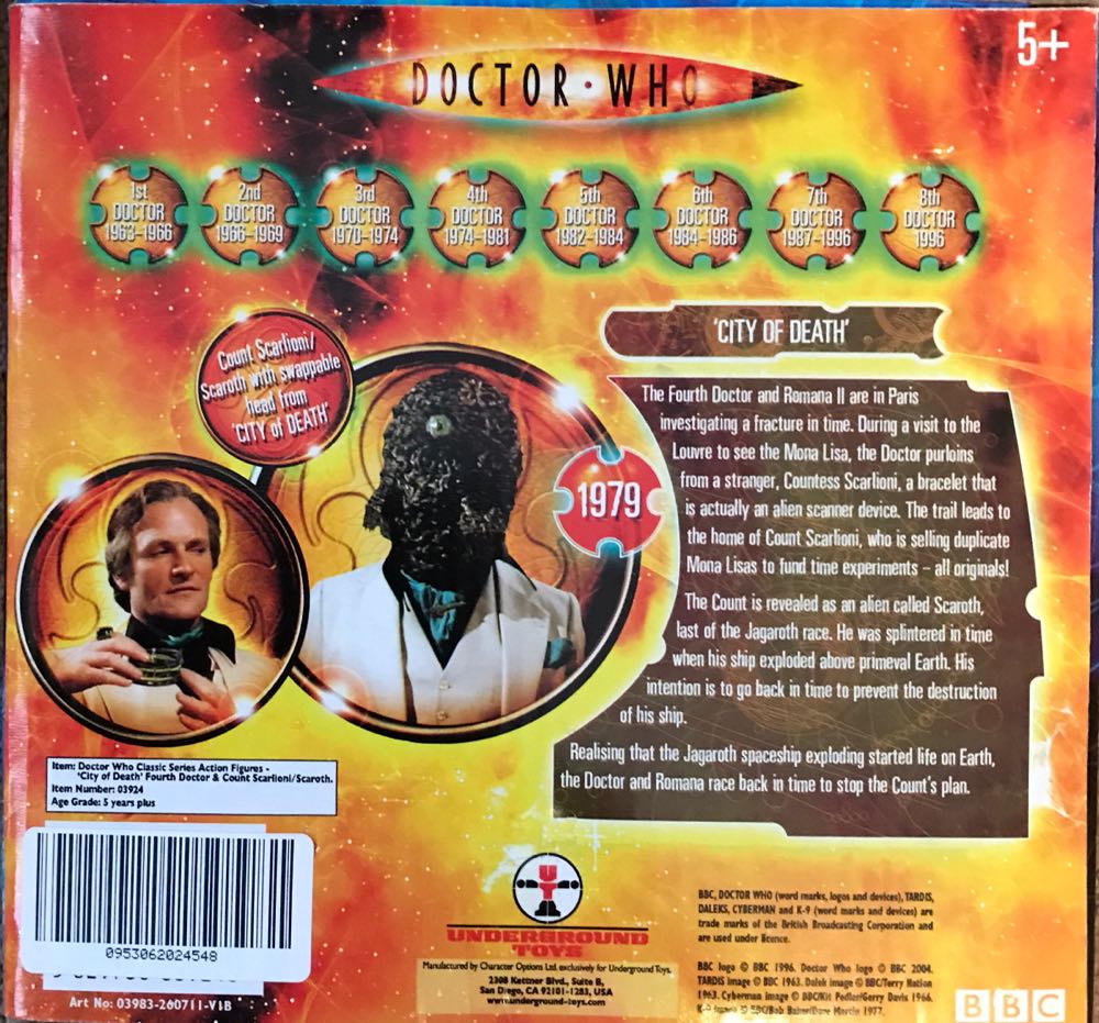 City Of Death - Character Options (BBC Doctor Who) action figure collectible [Barcode 0953062024548] - Main Image 2