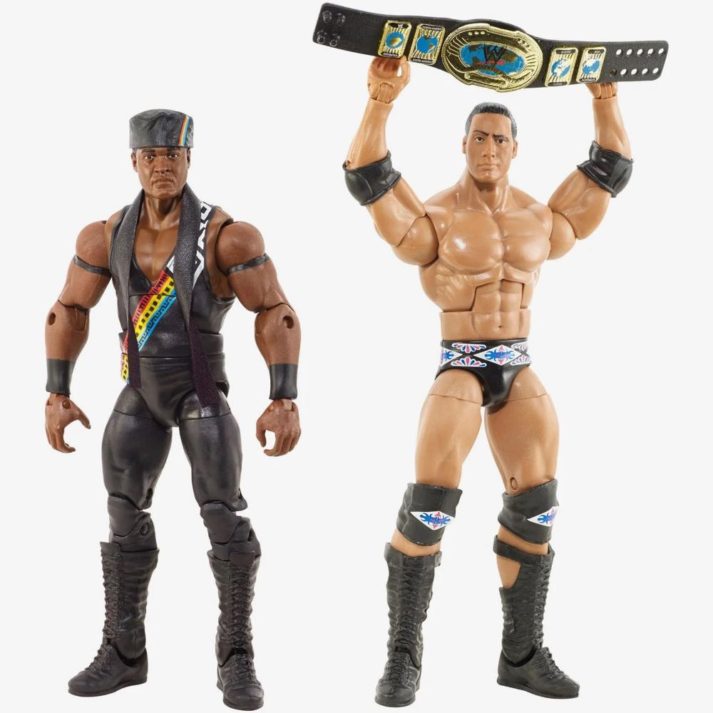 Farooq and The Rock - Mattel (WWE Mattel Elite Collection 2-Packs) action figure collectible - Main Image 3