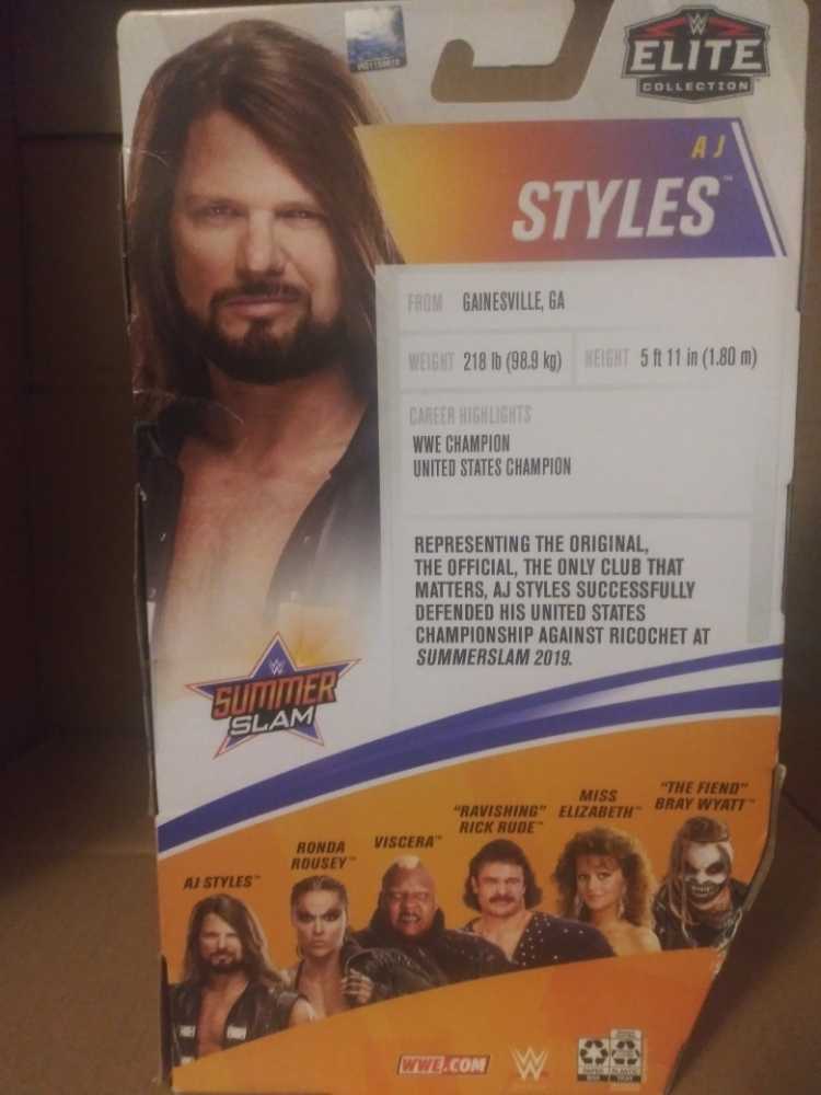 AJ Styles Series #77 - Mattel Inc (Elite Collection) action figure collectible [Barcode 887961949704] - Main Image 2