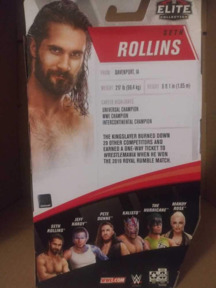 Seth Rollins - Mattel (WWE Elite Series 75) action figure collectible [Barcode 887961830378] - Main Image 2