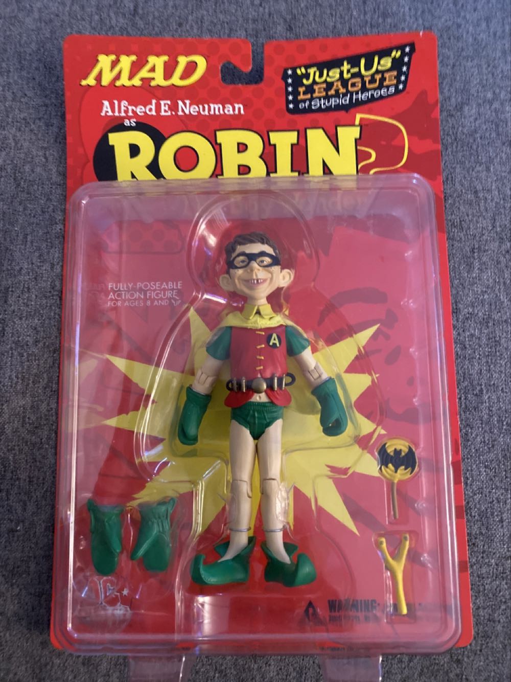 MAD’s Alfred E. Neuman as Robin The Boy Wonder? - DC Direct action figure collectible [Barcode 761941233277] - Main Image 2
