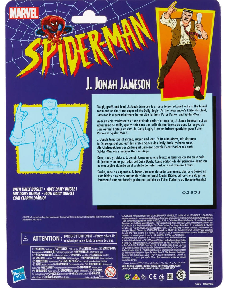 J. Jonah Jameson - Hasbro Marvel (Spider-Man Retro Collection) action figure collectible - Main Image 3