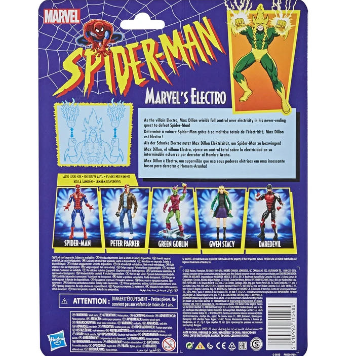 Electro - Hasbro Marvel (Spider-Man Retro Collection) action figure collectible - Main Image 3