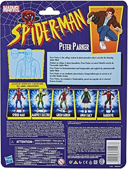 Peter Parker - Hasbro Marvel (Spider-Man Retro Collection) action figure collectible - Main Image 3