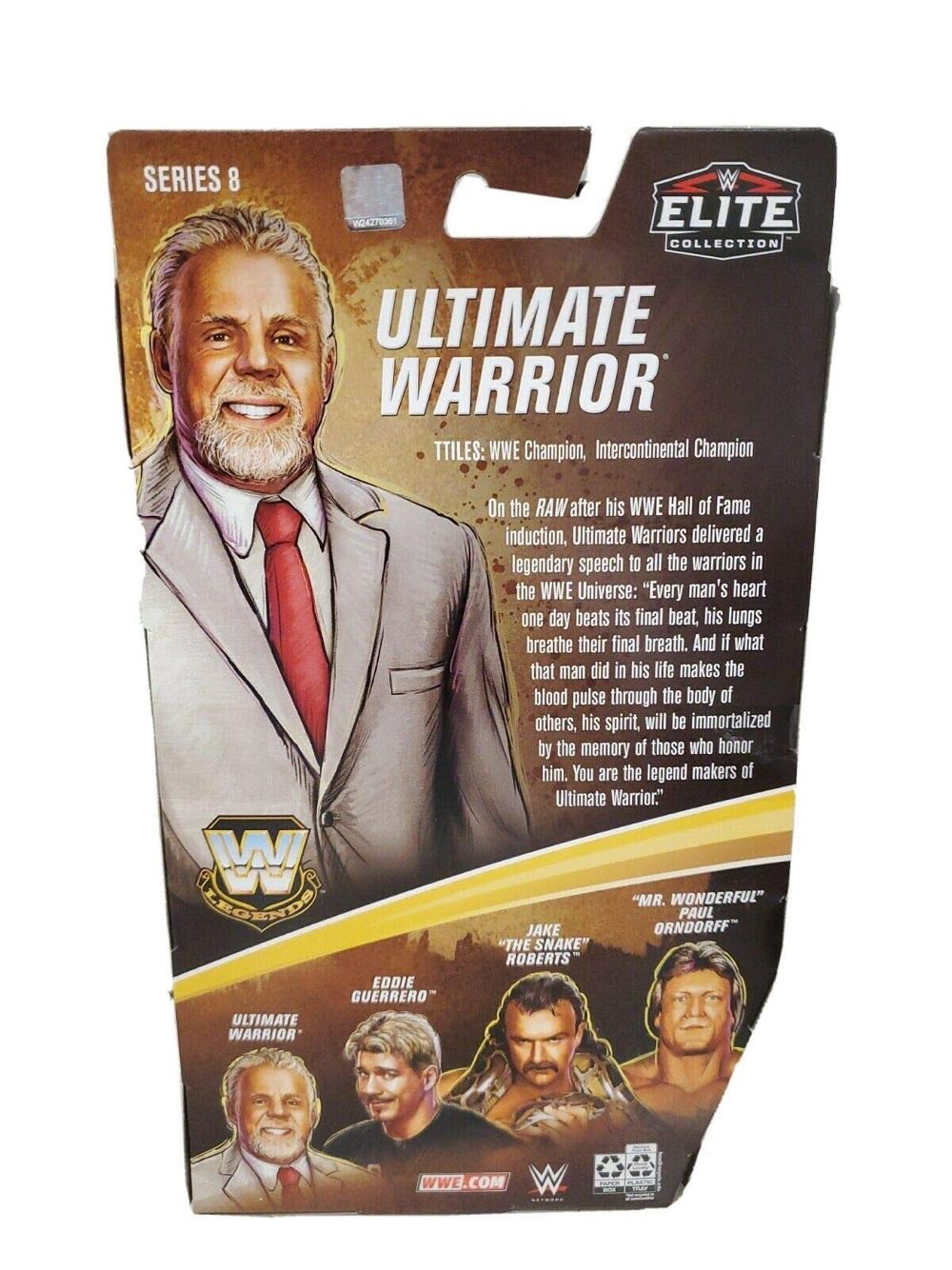 Ultimate Warrior Elite Target Series 8 - Mattel (Wwe Elite) action figure collectible [Barcode 887961906462] - Main Image 3