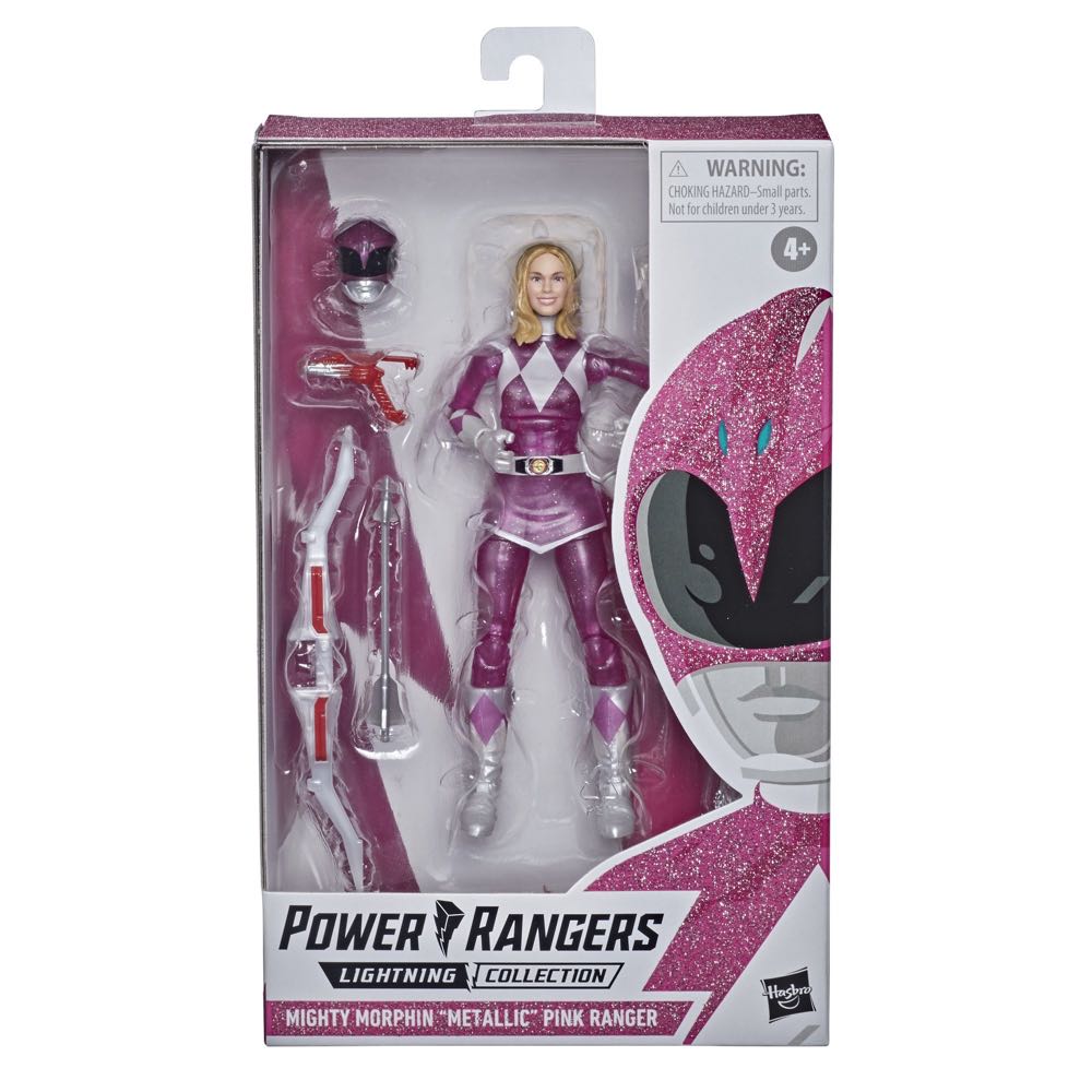 Mighty Morphin Metallic Armor Pink Ranger - Hasbro (Mighty Morphin Power Rangers) action figure collectible [Barcode 5010993791354] - Main Image 2
