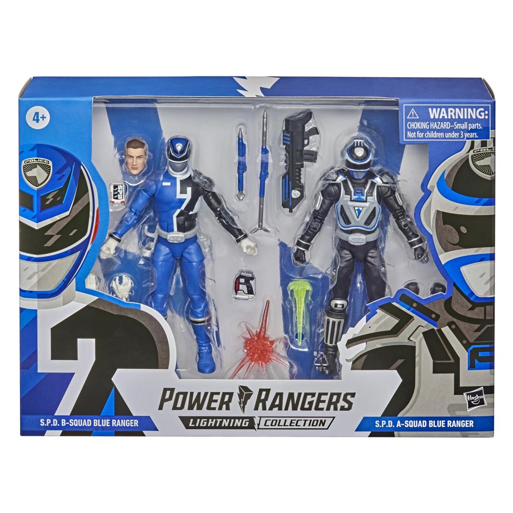S.P.D. B-Squad Blue Ranger Versus A-Squad Blue Ranger - Hasbro (Power Rangers Lightning Collection) action figure collectible - Main Image 4
