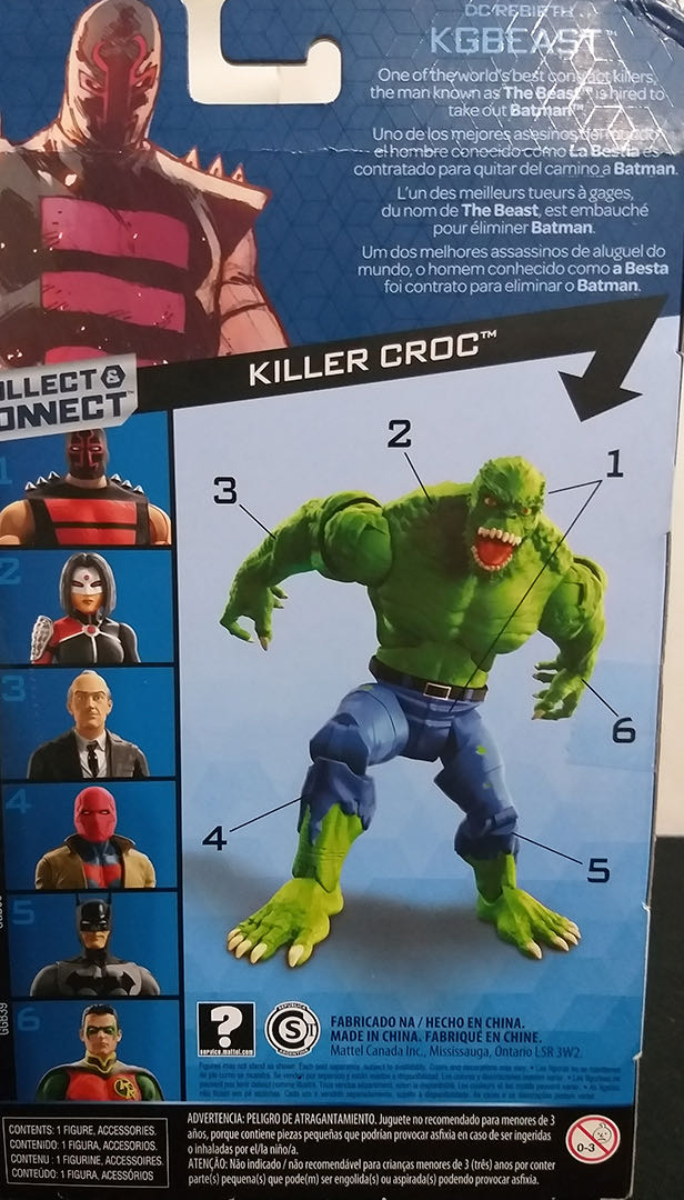 DC Rebirth KGBeast Killer Croc BAF - DC Mattel (Dc Multiverse Mattel) action figure collectible [Barcode 887961753813] - Main Image 4