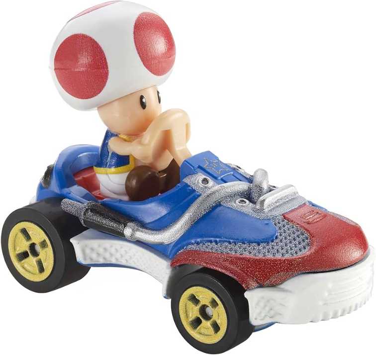 Hot Wheels Mario Kart: Toad in Sneeker - Mattel (Hot Wheels Mario Kart) action figure collectible [Barcode 887961714470] - Main Image 2