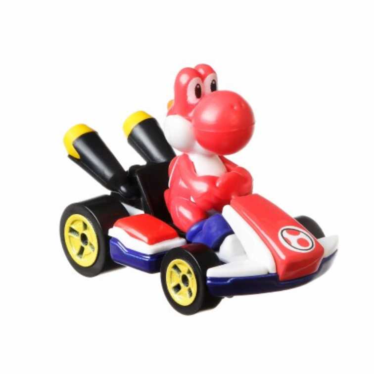 Hot Wheels-Mario Kart- Red Yoshi (Standard Kart) - Mattel (Hot Wheels Mario Kart) action figure collectible [Barcode 887961884791] - Main Image 2