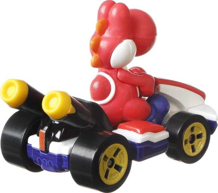 Hot Wheels-Mario Kart- Red Yoshi (Standard Kart) - Mattel (Hot Wheels Mario Kart) action figure collectible [Barcode 887961884791] - Main Image 3