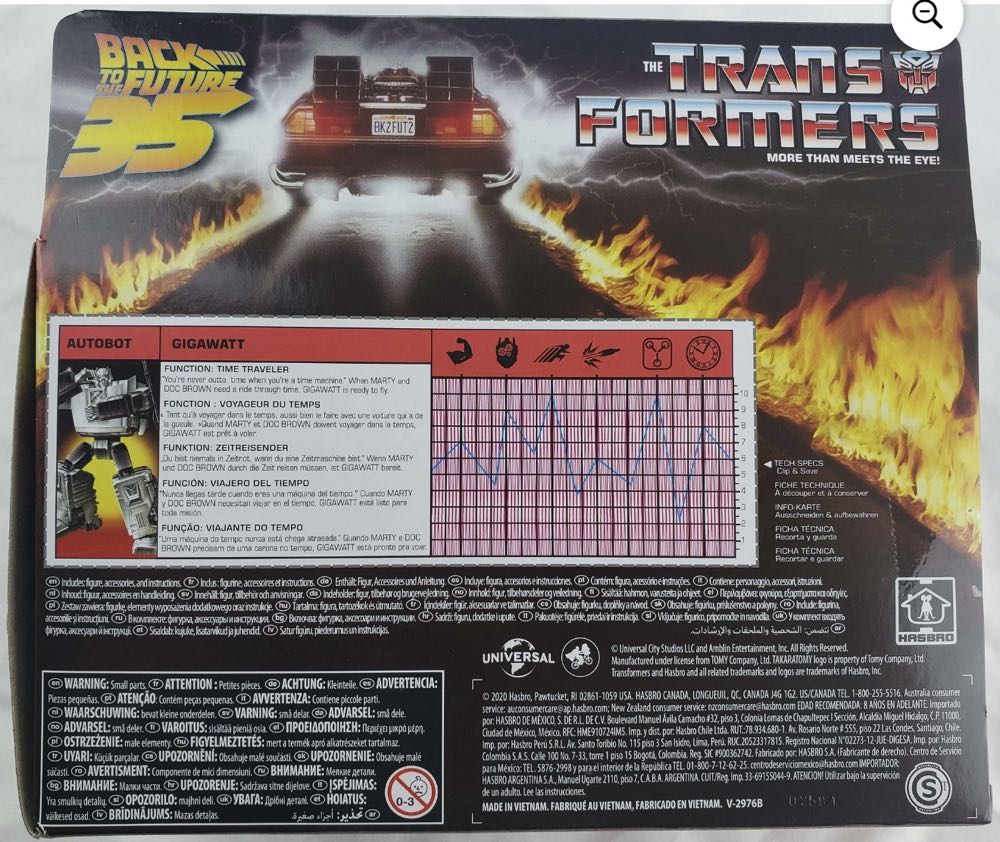 Transformers: X Back To The Future CROSSOVERS: Gigawatt - Hasbro (Space/Sci-fi) action figure collectible [Barcode 5010993743520] - Main Image 8