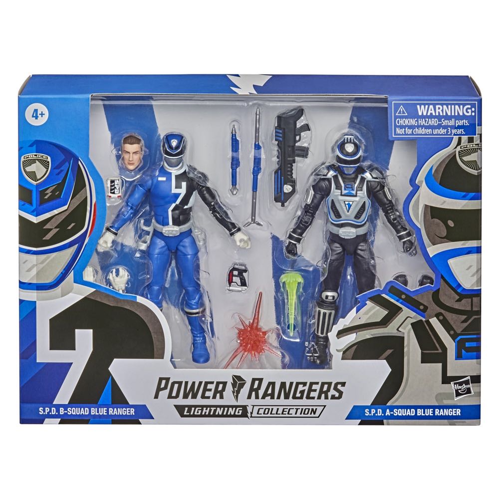 2 Pack S.P.D. B-Squad Blue Ranger V/S A-Squad Blue Ranger 2-pack - Hasbro (Power Rangers Lightning Collection) action figure collectible [Barcode 5010993774357] - Main Image 4