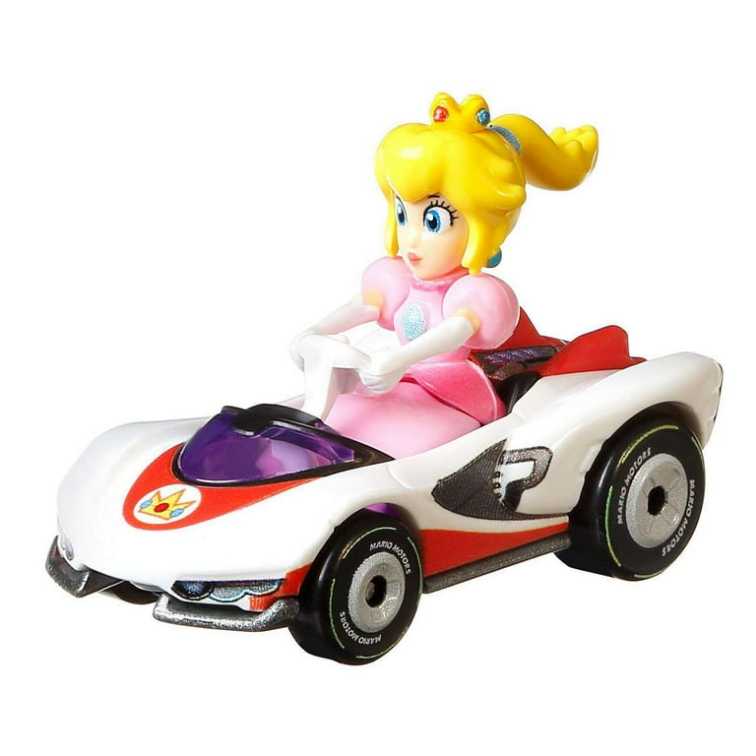 Hot Wheels-Mario Kart-Peach (P-wing) - Mattel (Hot Wheels Mario Kart) action figure collectible [Barcode 887961811582] - Main Image 2