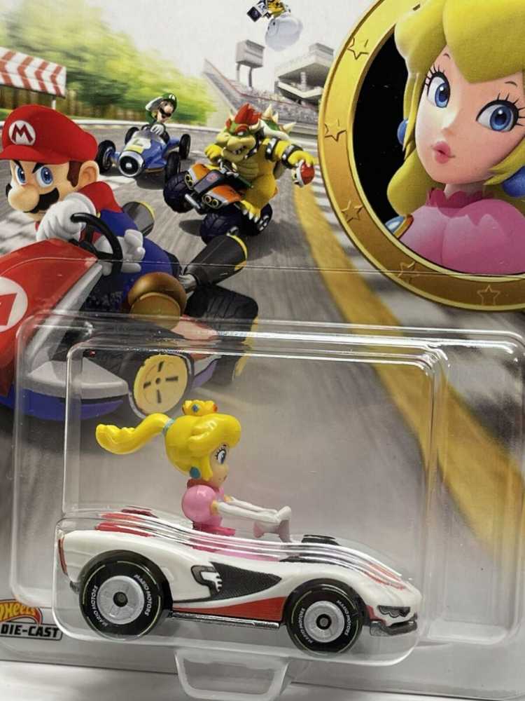 Hot Wheels-Mario Kart-Peach (P-wing) - Mattel (Hot Wheels Mario Kart) action figure collectible [Barcode 887961811582] - Main Image 3