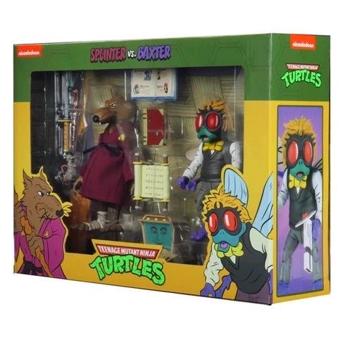 NECA: TMNT (Cartoon)- Splinter Vs Baxter (Target Exclusive) - Neca (Teenage Mutant Ninja Turtles) action figure collectible [Barcode 634482541586] - Main Image 2