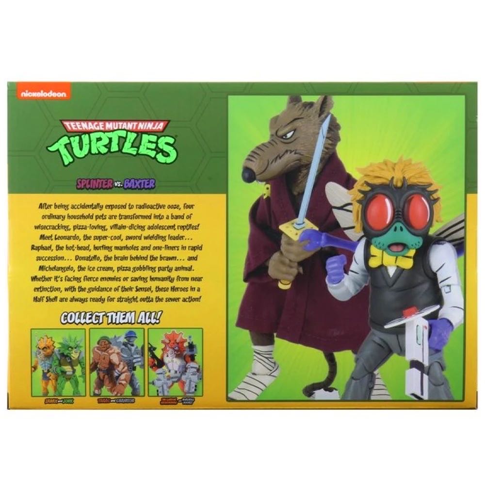 NECA: TMNT (Cartoon)- Splinter Vs Baxter (Target Exclusive) - Neca (Teenage Mutant Ninja Turtles) action figure collectible [Barcode 634482541586] - Main Image 3