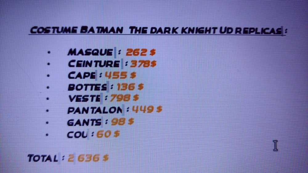 Costume batman The Dark Knight Ud Replica  - ud replica action figure collectible - Main Image 3