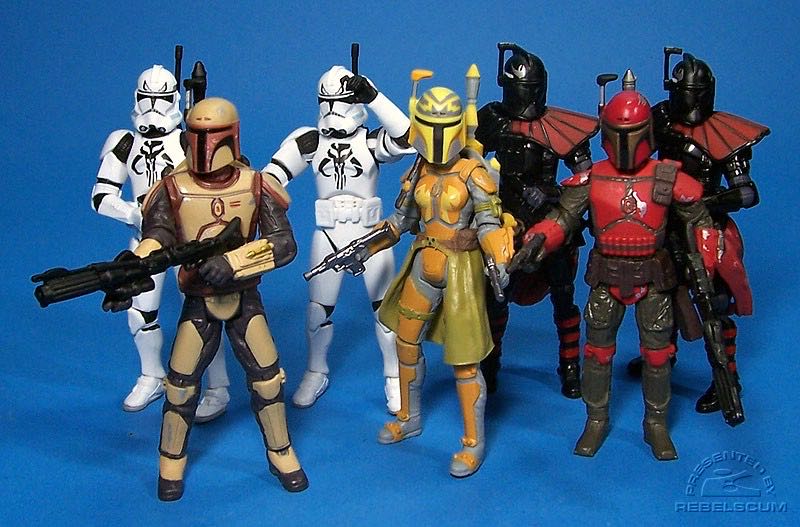 Republic Elite Forces (Mandalorians & Clone Troopers - Hasbro (Star Wars - 30th Anniversary Collection) action figure collectible [Barcode 653569264033] - Main Image 2