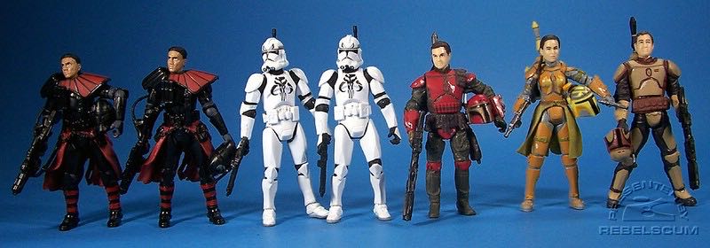 Republic Elite Forces (Mandalorians & Clone Troopers - Hasbro (Star Wars - 30th Anniversary Collection) action figure collectible [Barcode 653569264033] - Main Image 3
