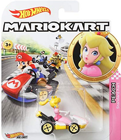 Hot Wheels-Mario Kart-Peach (Standard Kart) - Mattel (Hot Wheels) (Mario Kart) action figure collectible [Barcode 887961714463] - Main Image 1