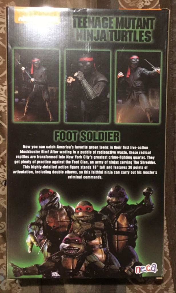 Foot Soldier - Neca (Teenage Mutant Ninja Turtles Movie) action figure collectible [Barcode 634482540718] - Main Image 2