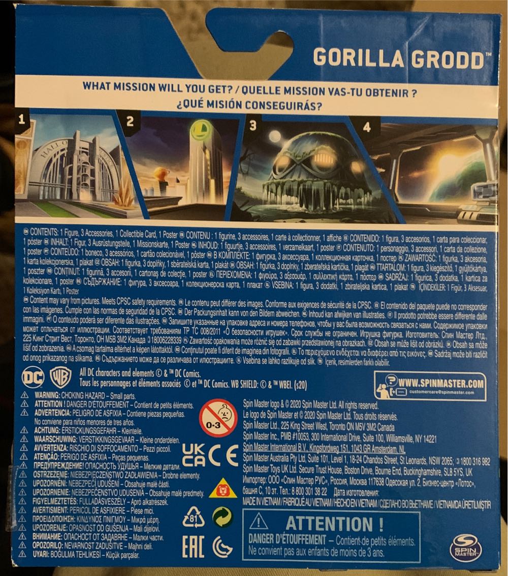 Gorilla Grodd Action Figure - Spin Master (DC Heroes Unite) action figure collectible [Barcode 778988310953] - Main Image 3