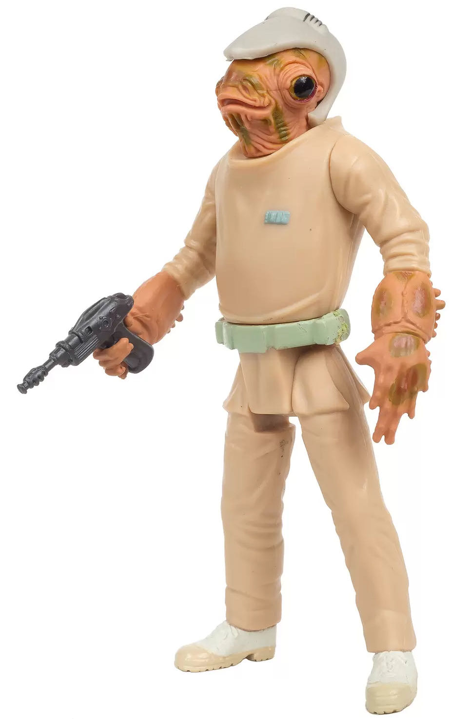 Carded Signed. Power Of The Jedi. Mon Calamari (Officer). Signed Gerald Home. - Hasbro (Star Wars) action figure collectible [Barcode 076930846445] - Main Image 3