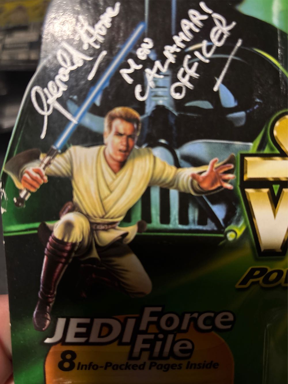 Carded Signed. Power Of The Jedi. Mon Calamari (Officer). Signed Gerald Home. - Hasbro (Star Wars) action figure collectible [Barcode 076930846445] - Main Image 5