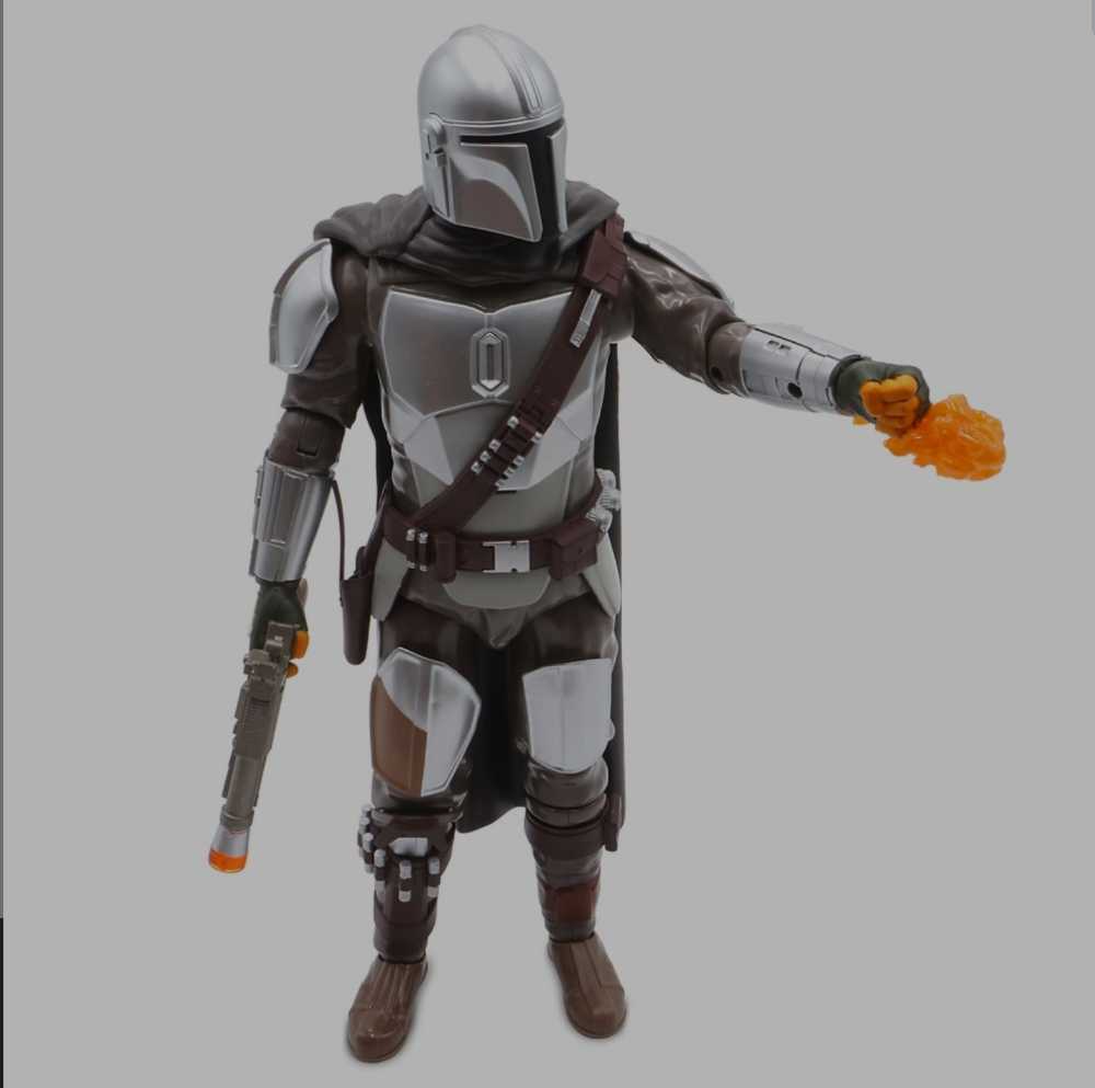 Disney Store Talking Mandalorian Din Djarin Star Wars MANDO - Disney Store Exclusive (Star Wars Disney 15” Talking Action Figure) action figure collectible [Barcode 461011321711] - Main Image 3