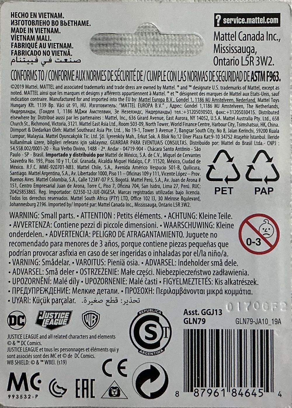 The Joker 3 Inch  - Mattel (DC Comics) action figure collectible [Barcode 887961846454] - Main Image 2