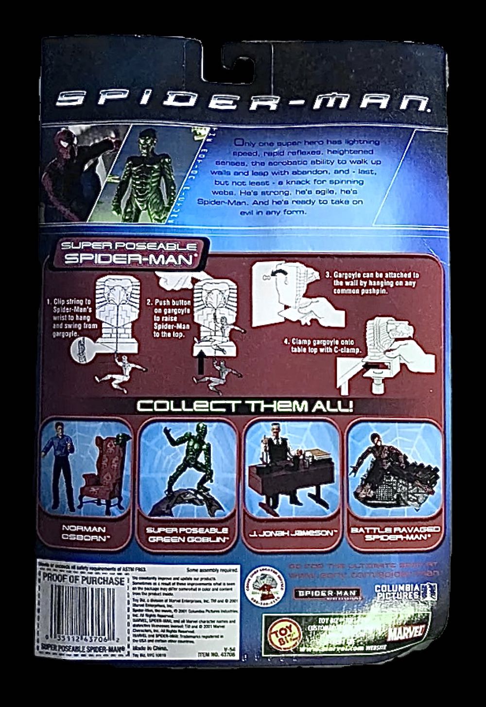 Spider-Man - Toy Biz (Spider-Man 2) action figure collectible [Barcode 035112438090] - Main Image 3