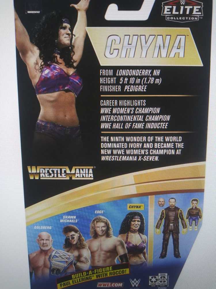 Chyna - Mattel (WWE Elite Wrestlemania 37) action figure collectible [Barcode 887961921885] - Main Image 2