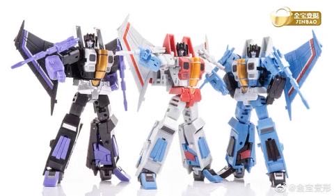 JinBao Aircraft Battlers(Starscream, Skywarp & Thundercracker) - Jinbao (G1) action figure collectible - Main Image 2