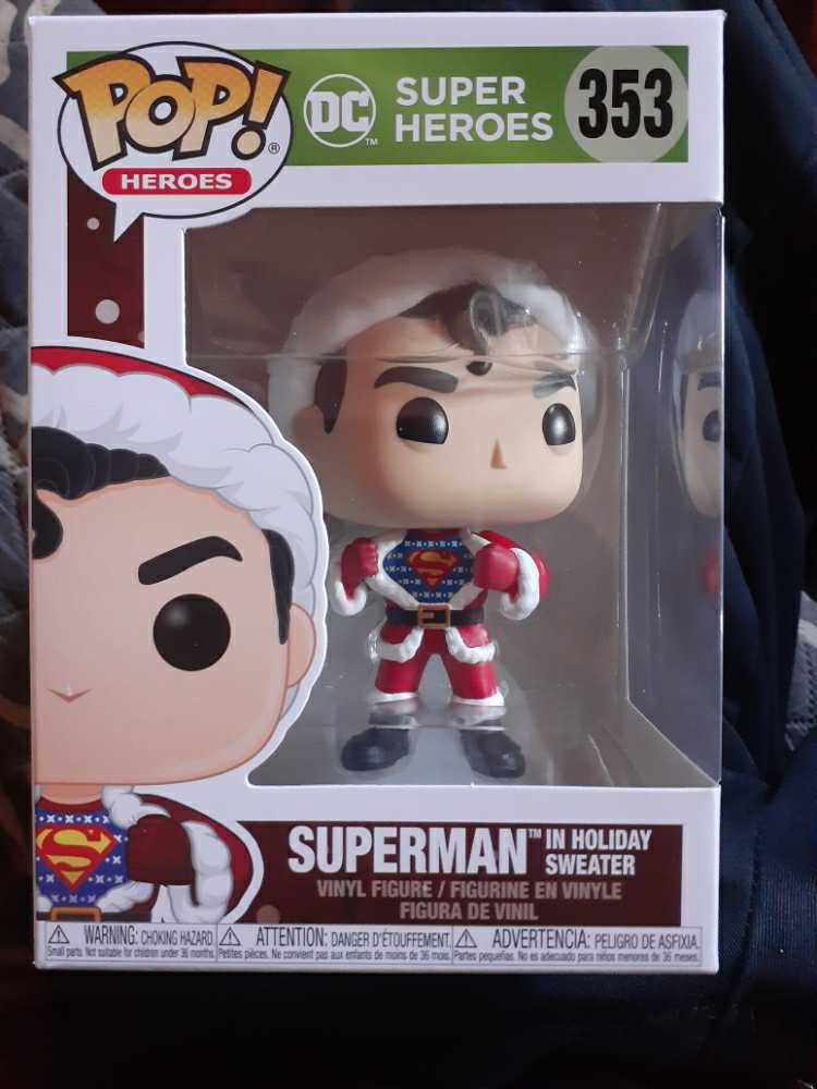 Superman In Holiday Sweater #353 - Funko (DC Super Heroes) action figure collectible [Barcode 889698506519] - Main Image 1
