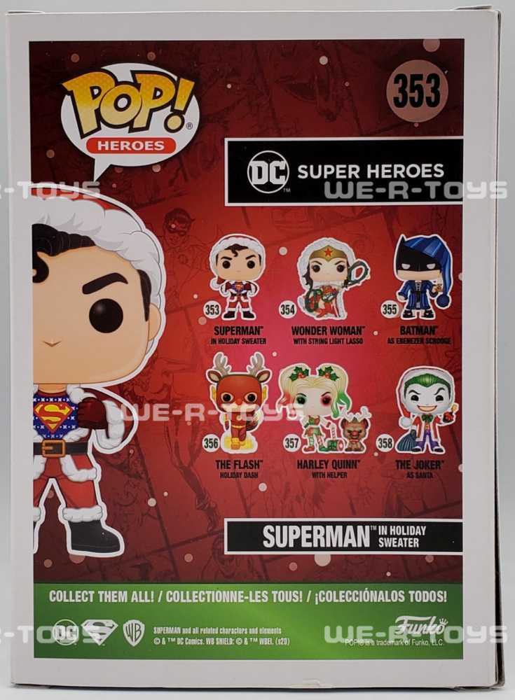 Superman In Holiday Sweater #353 - Funko (DC Super Heroes) action figure collectible [Barcode 889698506519] - Main Image 2