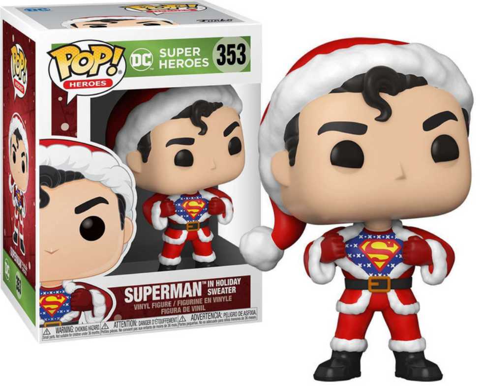 Superman In Holiday Sweater #353 - Funko (DC Super Heroes) action figure collectible [Barcode 889698506519] - Main Image 4