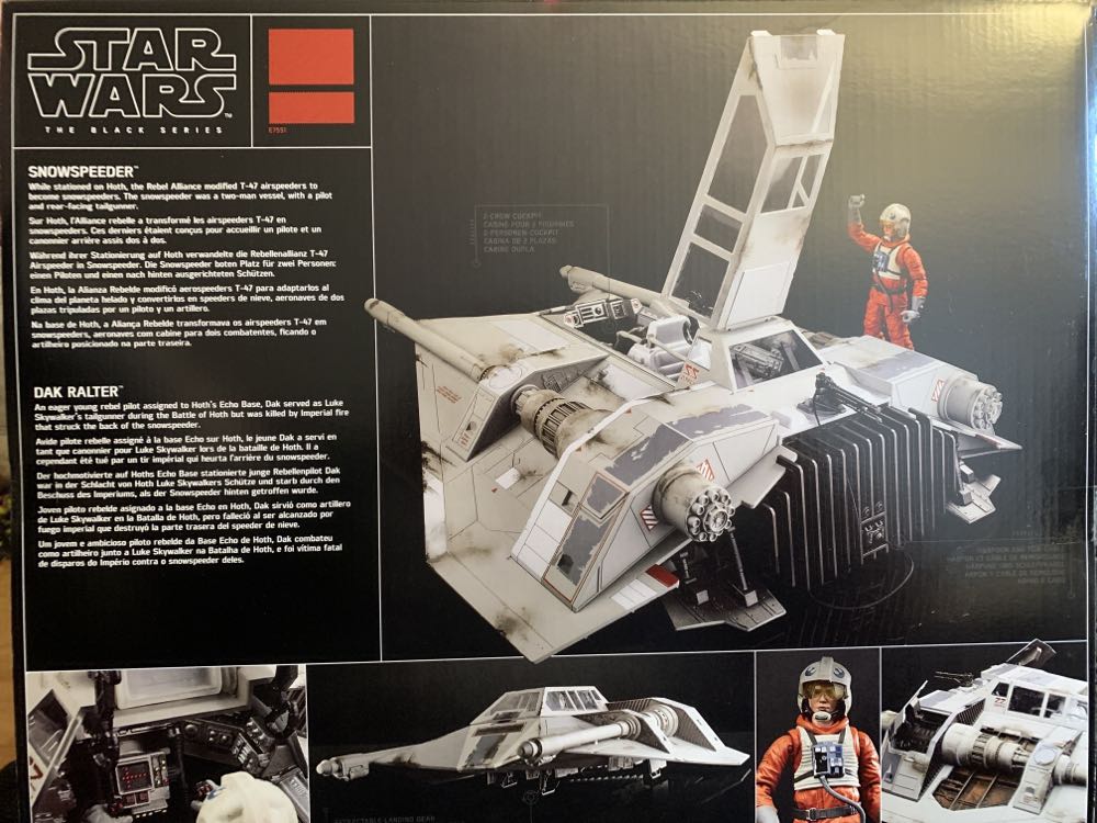 Snowspeeder w/ Dak Ralter - Hasbro (Star Wars - The Black Series) action figure collectible [Barcode 5010993680764] - Main Image 2