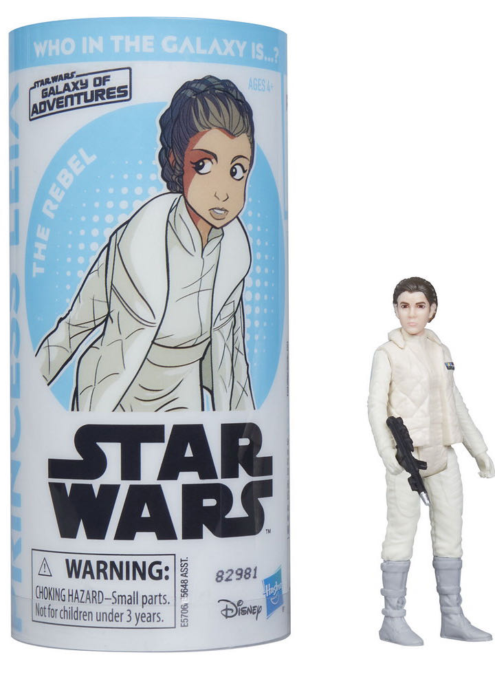 Princess Leia - Disney / Hasbro (Galaxy of Adventure 3.75” 2018- 2019) action figure collectible [Barcode 630509783168] - Main Image 3