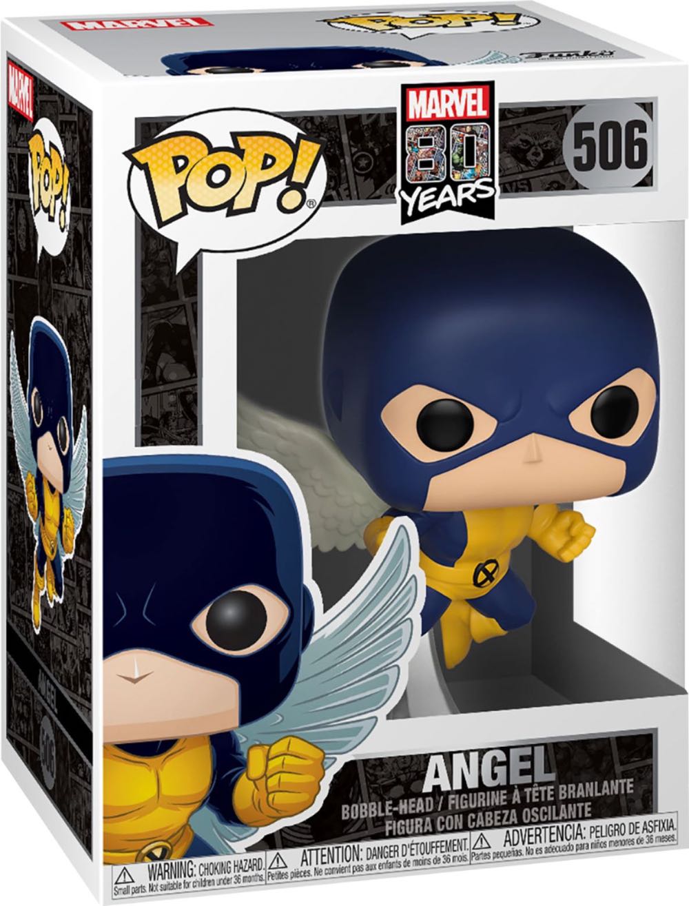 Funko POP!#506 X-Men Angel - Funko (Marvel Comics 80th Anniversary) action figure collectible [Barcode 889698407151] - Main Image 2