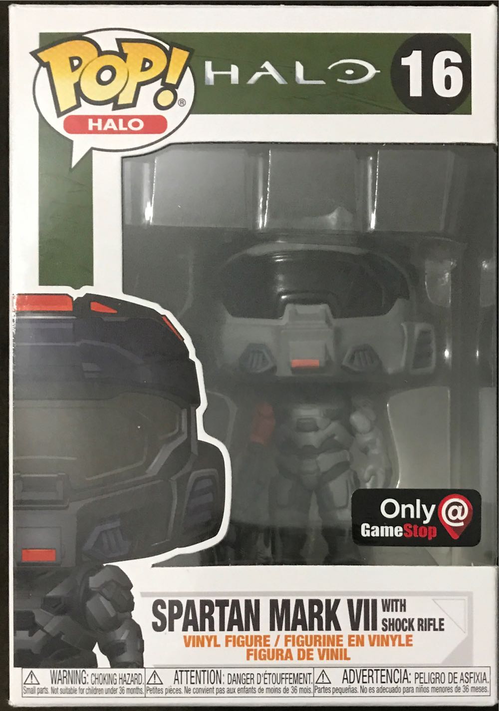 Halo: Spartan Mark VII 7 With Shock Rifle - Funko Pop Halo (HALO) action figure collectible [Barcode 889698511063] - Main Image 2