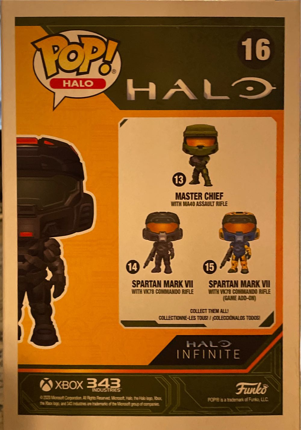 Halo: Spartan Mark VII 7 With Shock Rifle - Funko Pop Halo (HALO) action figure collectible [Barcode 889698511063] - Main Image 3
