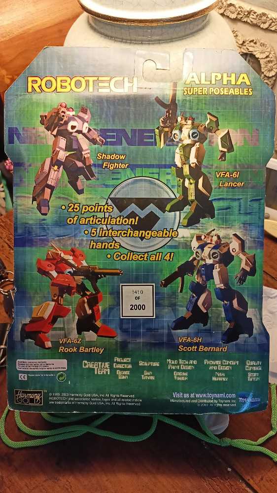 Robotech Alpha Poseable Shadow Figurer Mettalic Edition - Toynami action figure collectible - Main Image 2