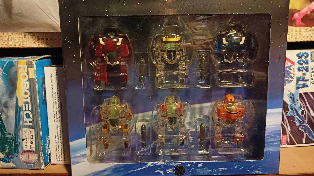 Harmony Gold Toynami Robotech Super Deformed Veritech 6 pack Clear Edition Exclusive With VF-1A Ben 2001 RARE - Toynami action figure collectible [Barcode 816355002602] - Main Image 2