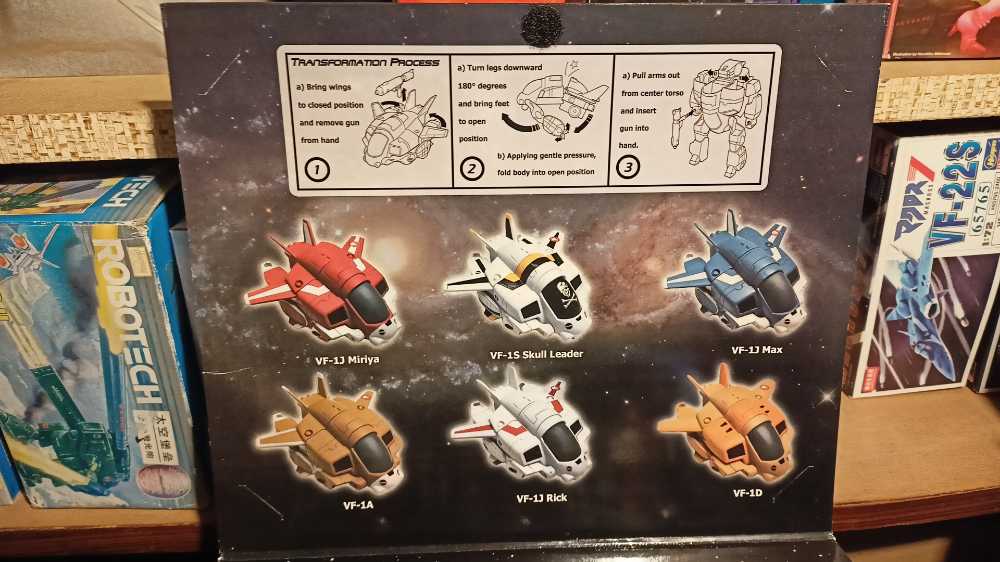 Harmony Gold Toynami Robotech Super Deformed Veritech 6 pack Clear Edition Exclusive With VF-1A Ben 2001 RARE - Toynami action figure collectible [Barcode 816355002602] - Main Image 3