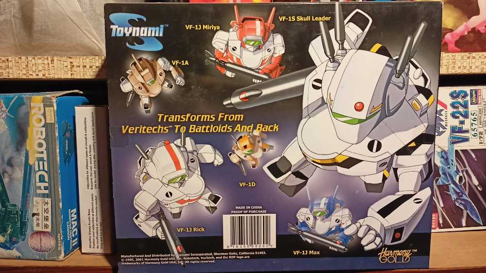 Harmony Gold Toynami Robotech Super Deformed Veritech 6 pack Clear Edition Exclusive With VF-1A Ben 2001 RARE - Toynami action figure collectible [Barcode 816355002602] - Main Image 4